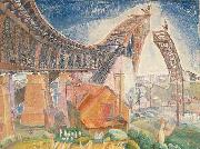 Walter Granville Smith The Bridge in Curve oil painting on canvas